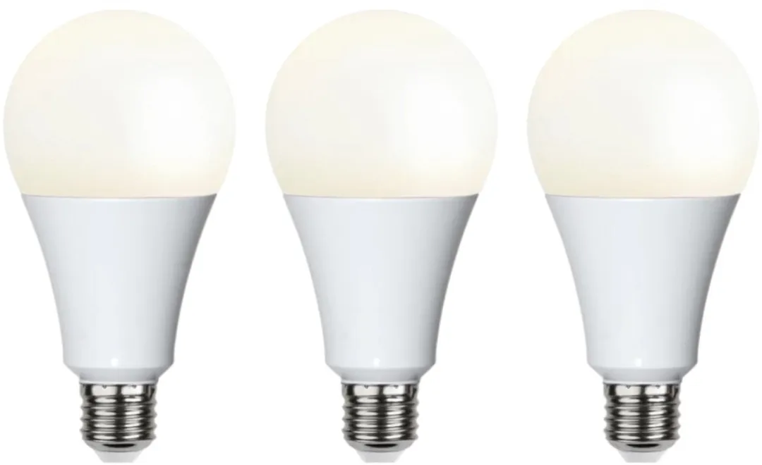 Star Trading Standaard Bol E27 18W - 3 Stuks - Mat - Extra Warm Wit - afbeelding 3 van 5