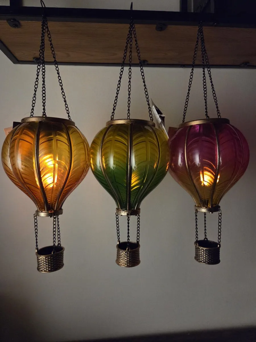 Countryfield Hanger Luchtballon Solar LED - 3 Stuks - Veelkleurig