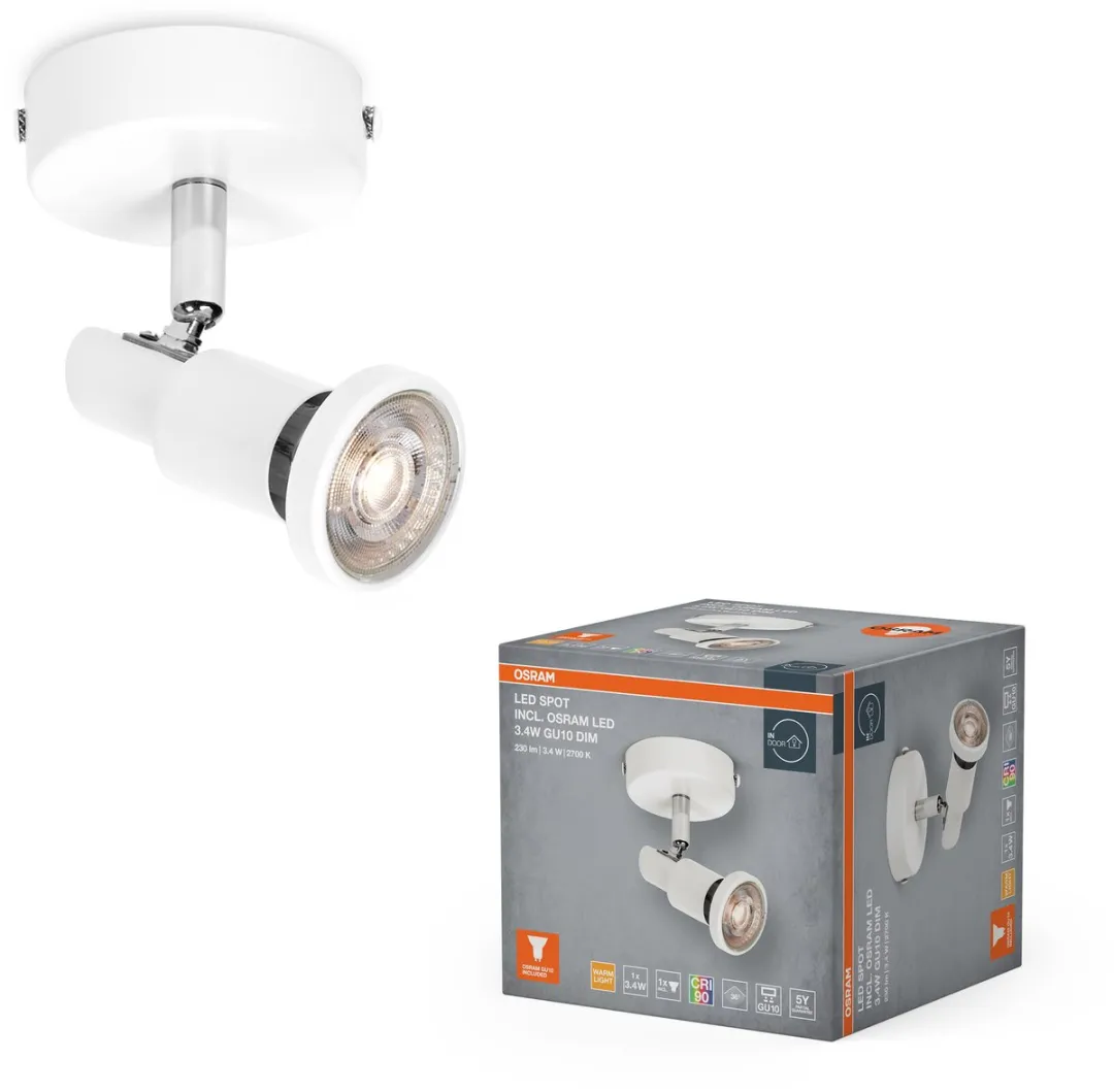 Osram LED Spot GU10 3,4W 230lm Warm Wit