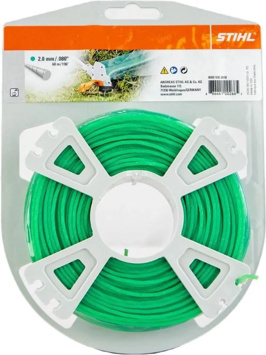 Stihl Maaidraad Rond Groen Ø2,0mm x 60m