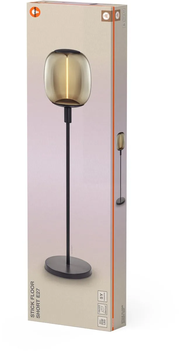 Osram Decor Stick Floor Short Grondlamp E27 - Donkergrijs - afbeelding 6 van 6
