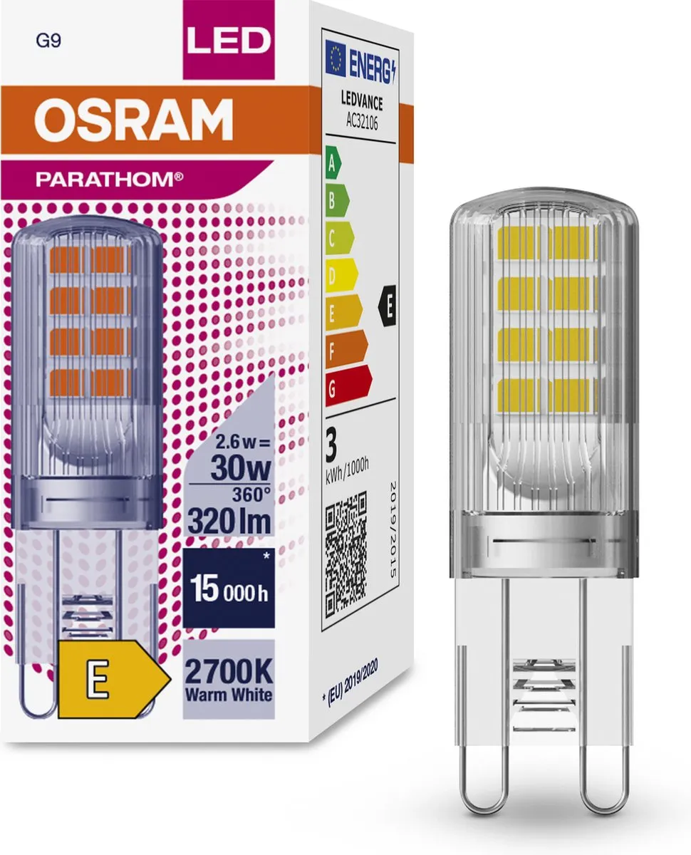 Osram Parathom LED Lamp G9 2.6W - 320 Lumen - Warm Wit