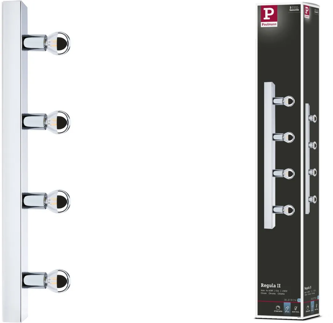 Paulmann LED Spiegellamp Regula II IP44 - 3x40W - Chroom