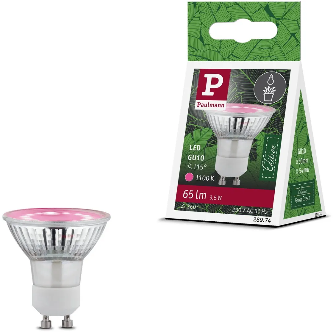 Paulmann Grow Green Edition LED Reflector GU10 3,5W - 1100K Roze Licht
