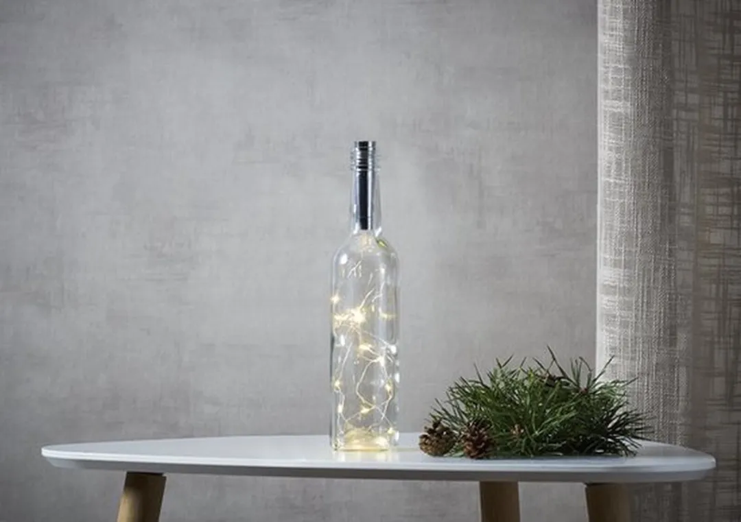 Star Trading Lichtsnoer Flessenkurk 75cm - 15 Lichtpunten