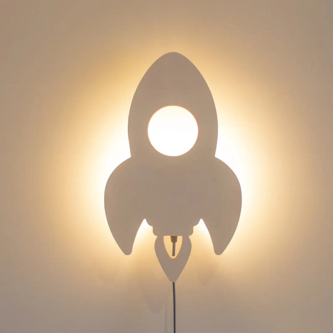 TreeToys Houten Wandlamp Raket