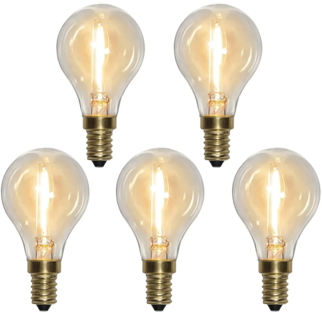 Star Trading Soft Glow Kogellamp E14 - 0.8W - 5 Stuks