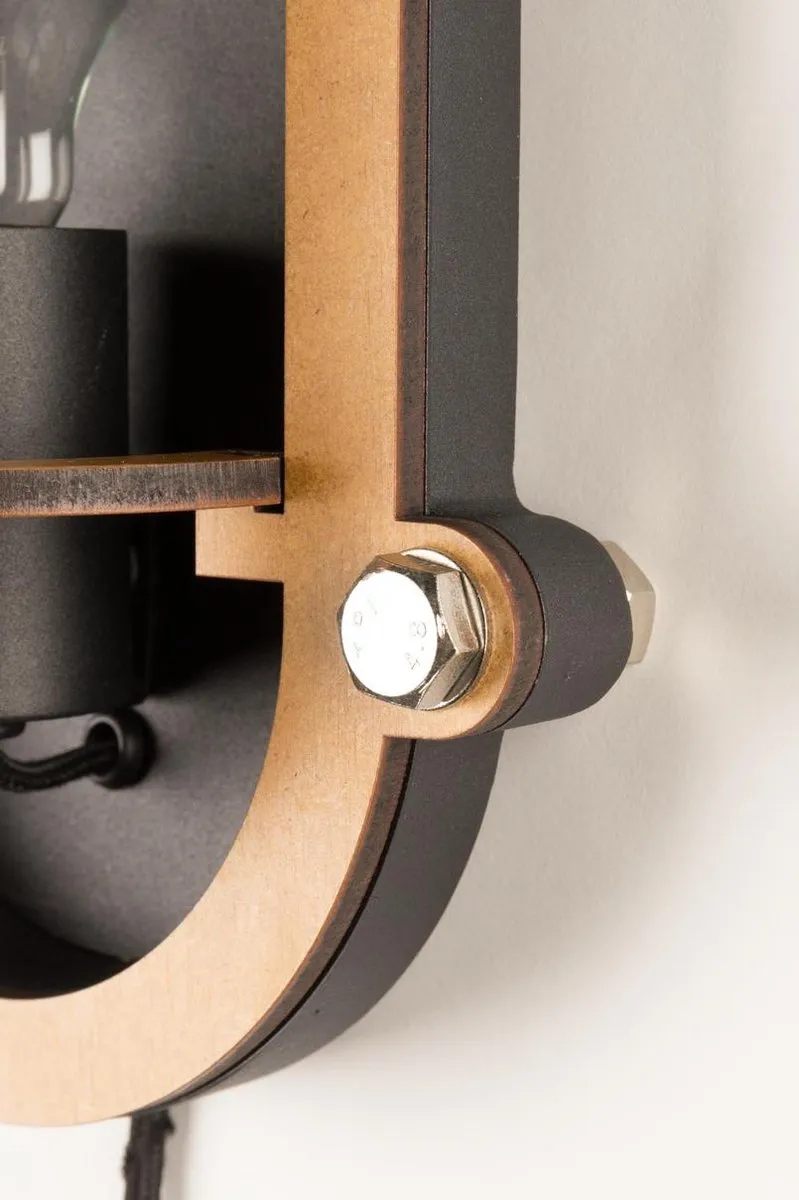 Zuiver Navigator Wandlamp - Zwart - afbeelding 6 van 6
