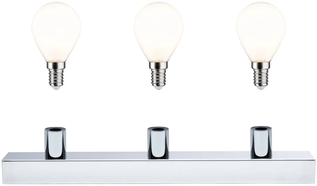 Paulmann Regula II LED-spiegellamp 3-vlammig - 3x470lm - Chroom/Opaal - afbeelding 6 van 6