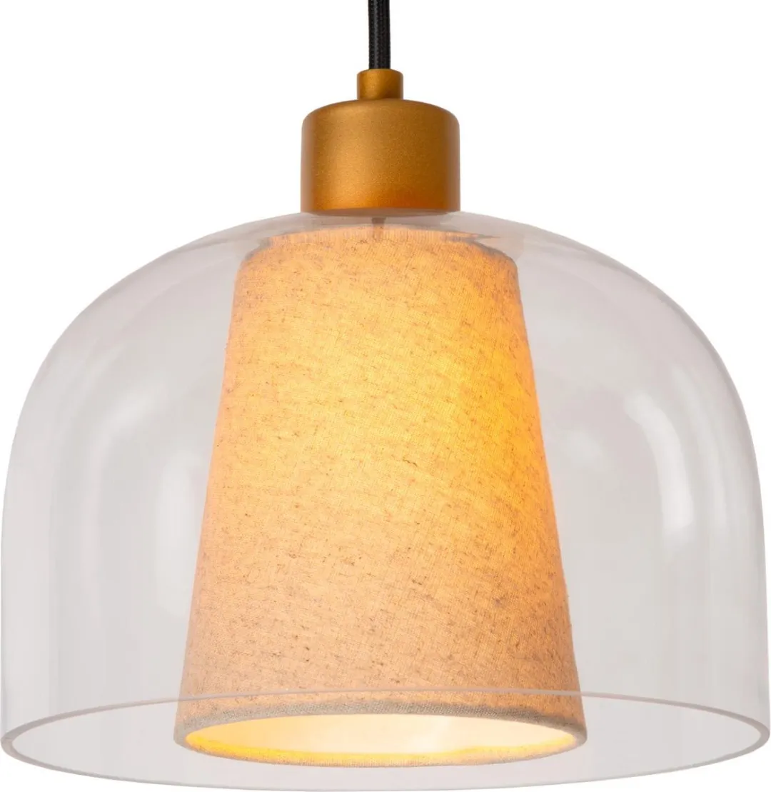 Lucide Gunhild Hanglamp Ø24cm - 3xE27 Transparant