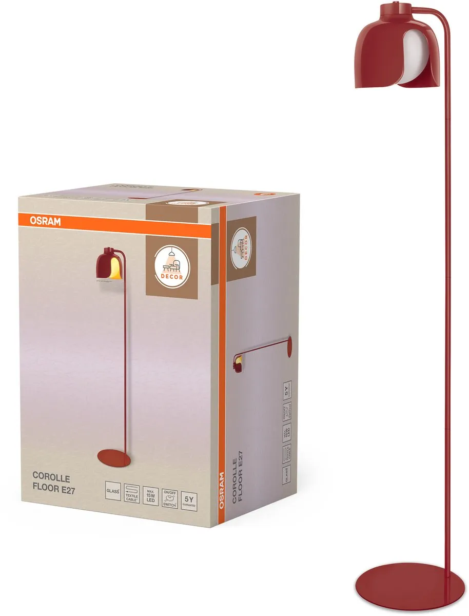 Osram Decor Corolle Vloerlamp - Rood - 270mm