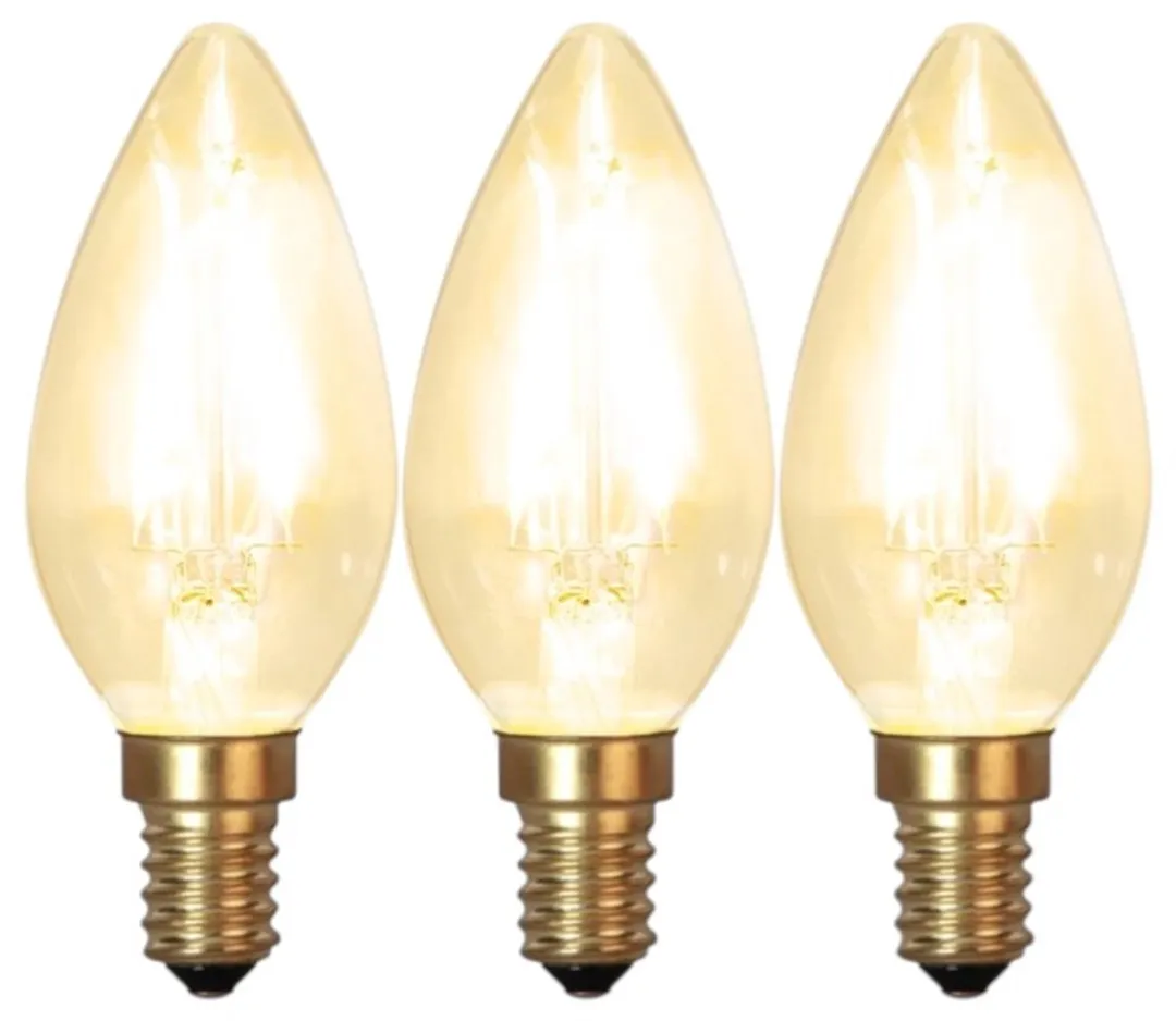 Star Trading Soft Glow Kaarslamp E14 1.5W - 3 Stuks