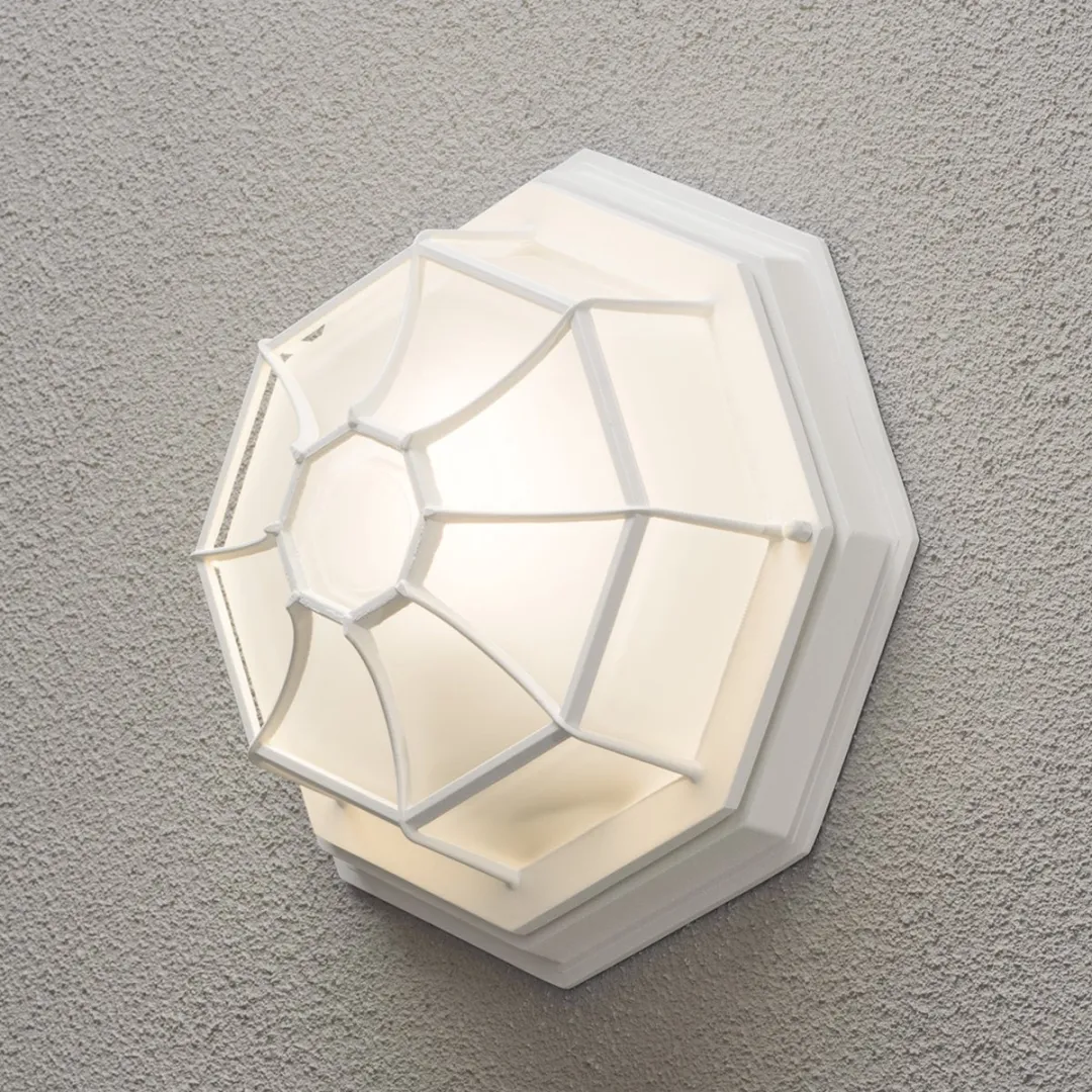 Konstsmide Moranello Wandlamp E27 - Buiten - Wit