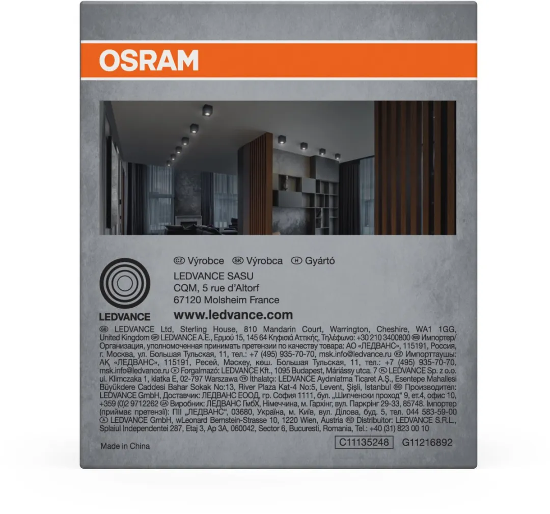 Osram Spot Surface Square GU10 Plafondspot - Zwart - afbeelding 6 van 6