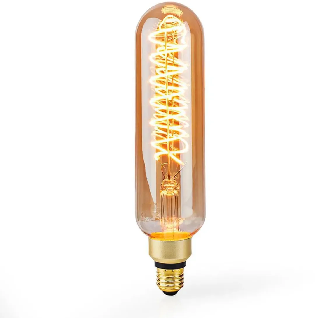Nedis LED-Filamentlamp E27 T65 8.5W 600lm - Goudkleurig