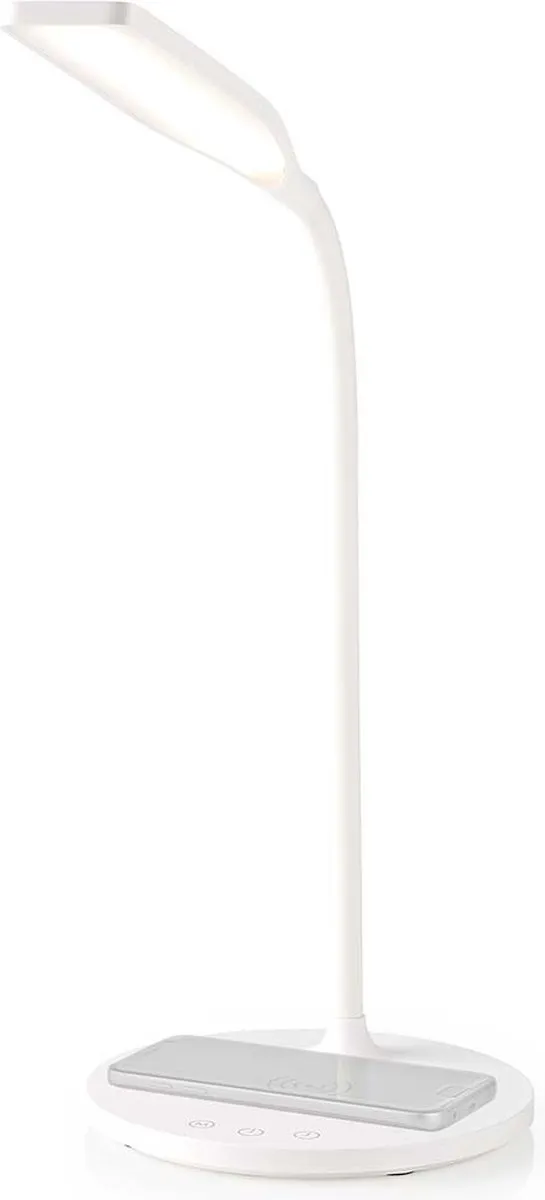 Nedis LED Bureaulamp Draadloos Opladen Touch Dimbaar 21W