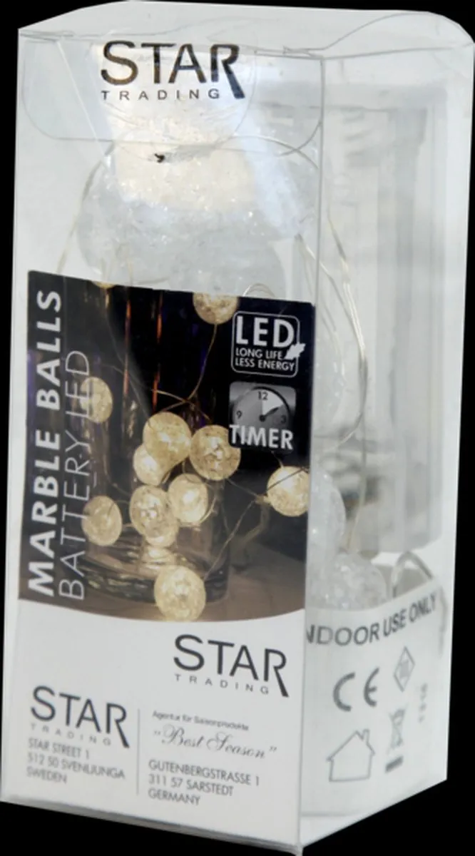 Star Trading Dauwdruppel LED Sfeerverlichting 140cm - 15 LED - afbeelding 4 van 6