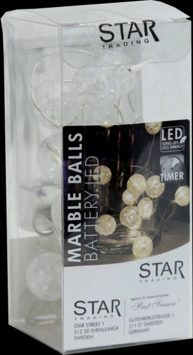 Star Trading Dauwdruppel LED Sfeerverlichting 140cm - 15 LED - afbeelding 3 van 6