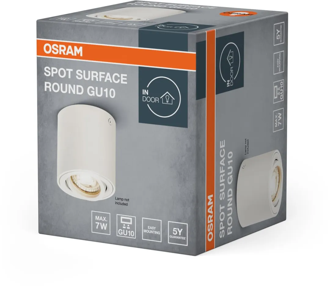 Osram Spot Surface Ronde Plafondspot GU10 Wit