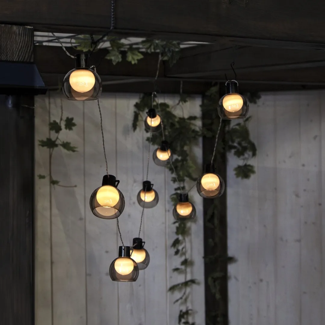 Star Trading Solar Lichtketting Smoky 10 Bollen