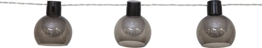 Star Trading Solar Lichtketting Smoky 10 Bollen - Rookglas