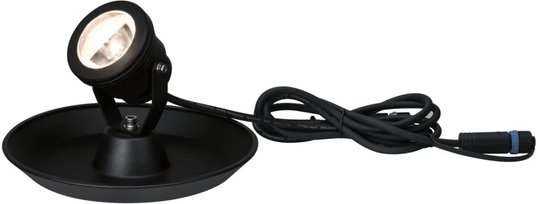 Paulmann Plug & Shine LED Vijverlamp 4W IP68 - 3000K - Zwart
