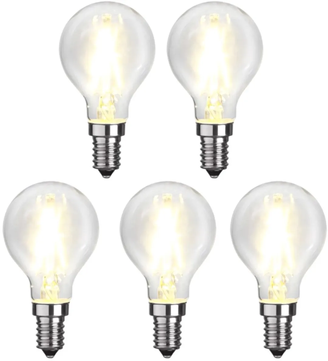 Star Trading Kogellamp E14 2W Extra Warm Wit - 5 Stuks