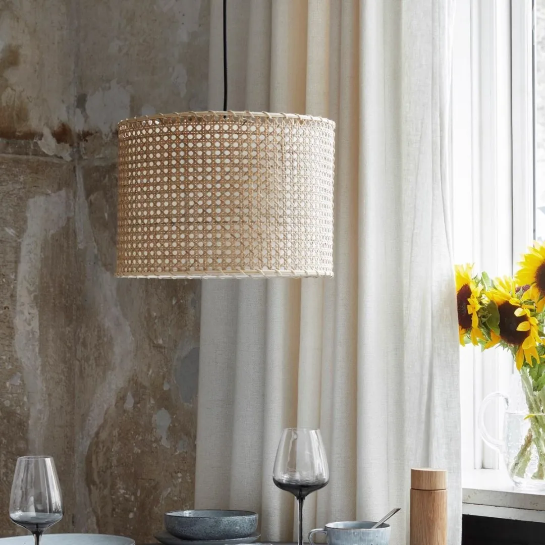 Ruben plafondlamp Rotan-messing van Broste Copenhagen