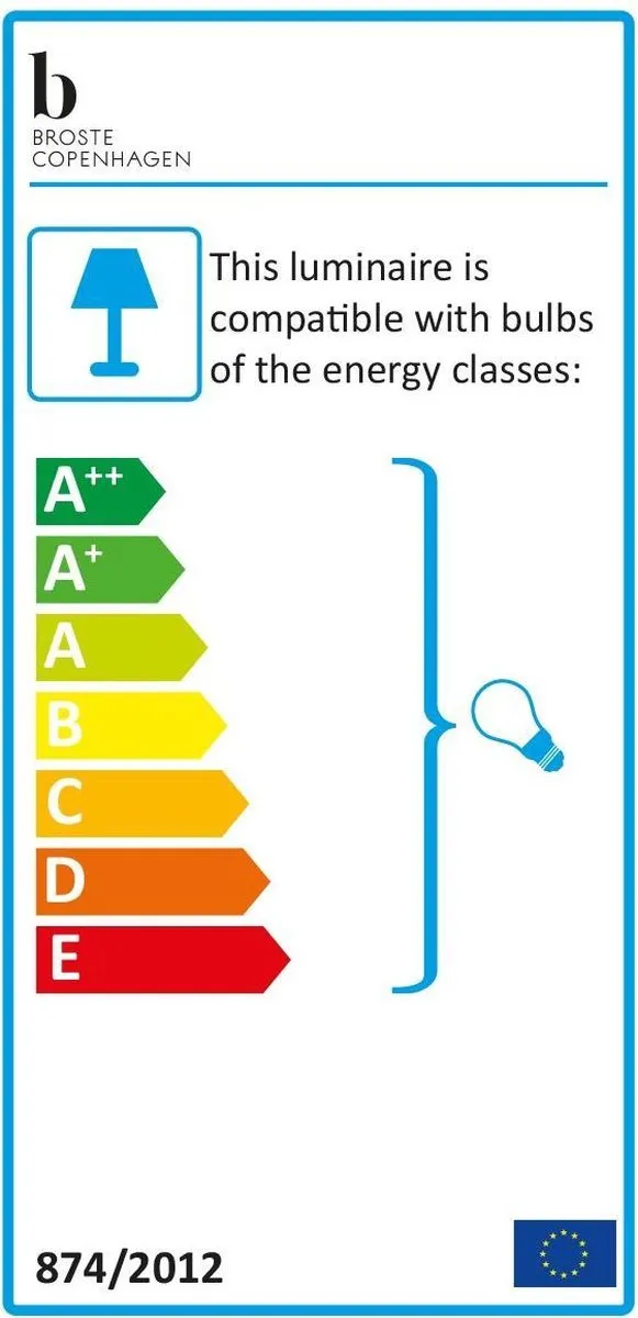 Ruben plafondlamp Rotan-messing van Broste Copenhagen