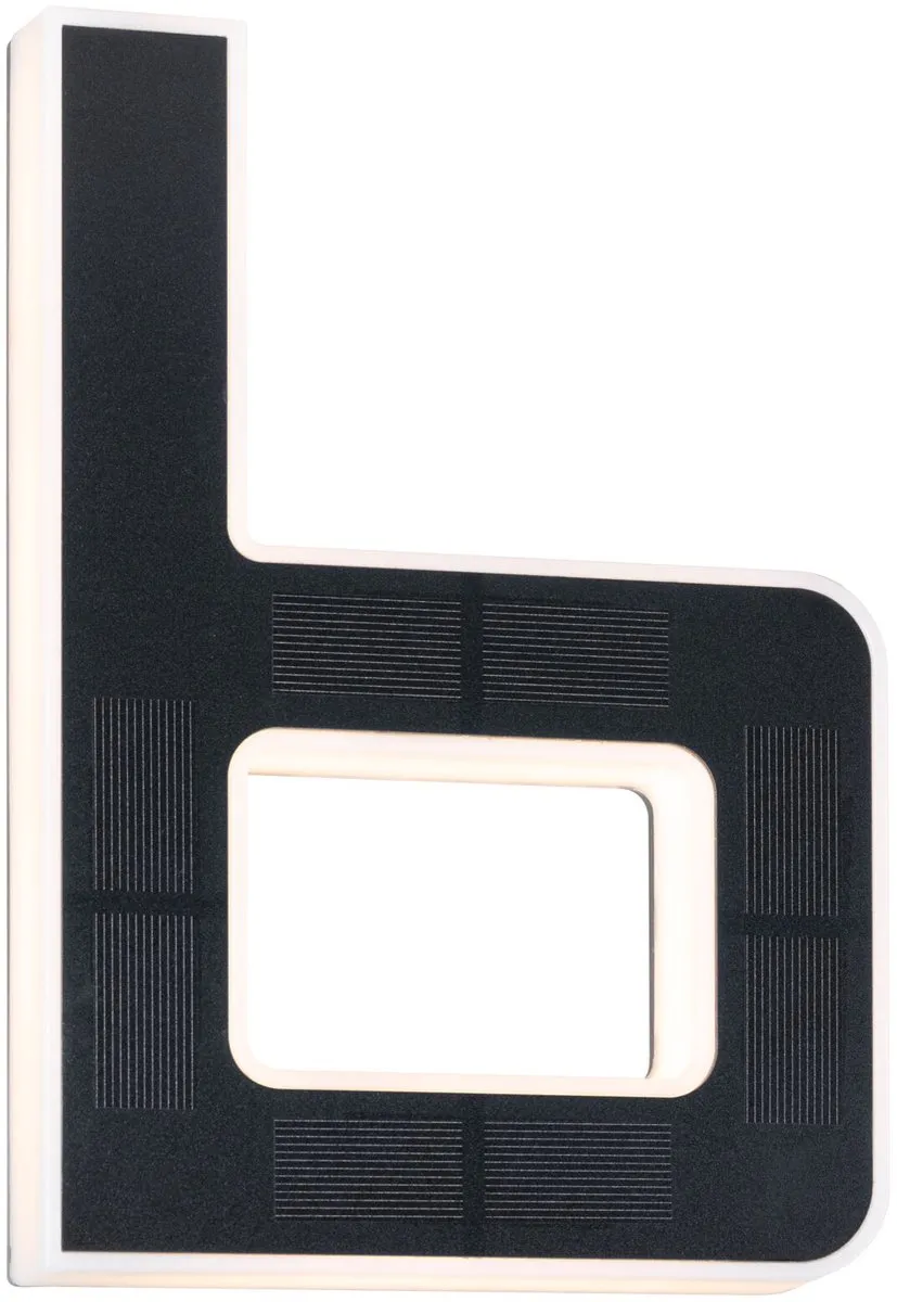 Paulmann Solar LED-Huisnummerverlichting Letter B - 3000K 6lm - Zwart