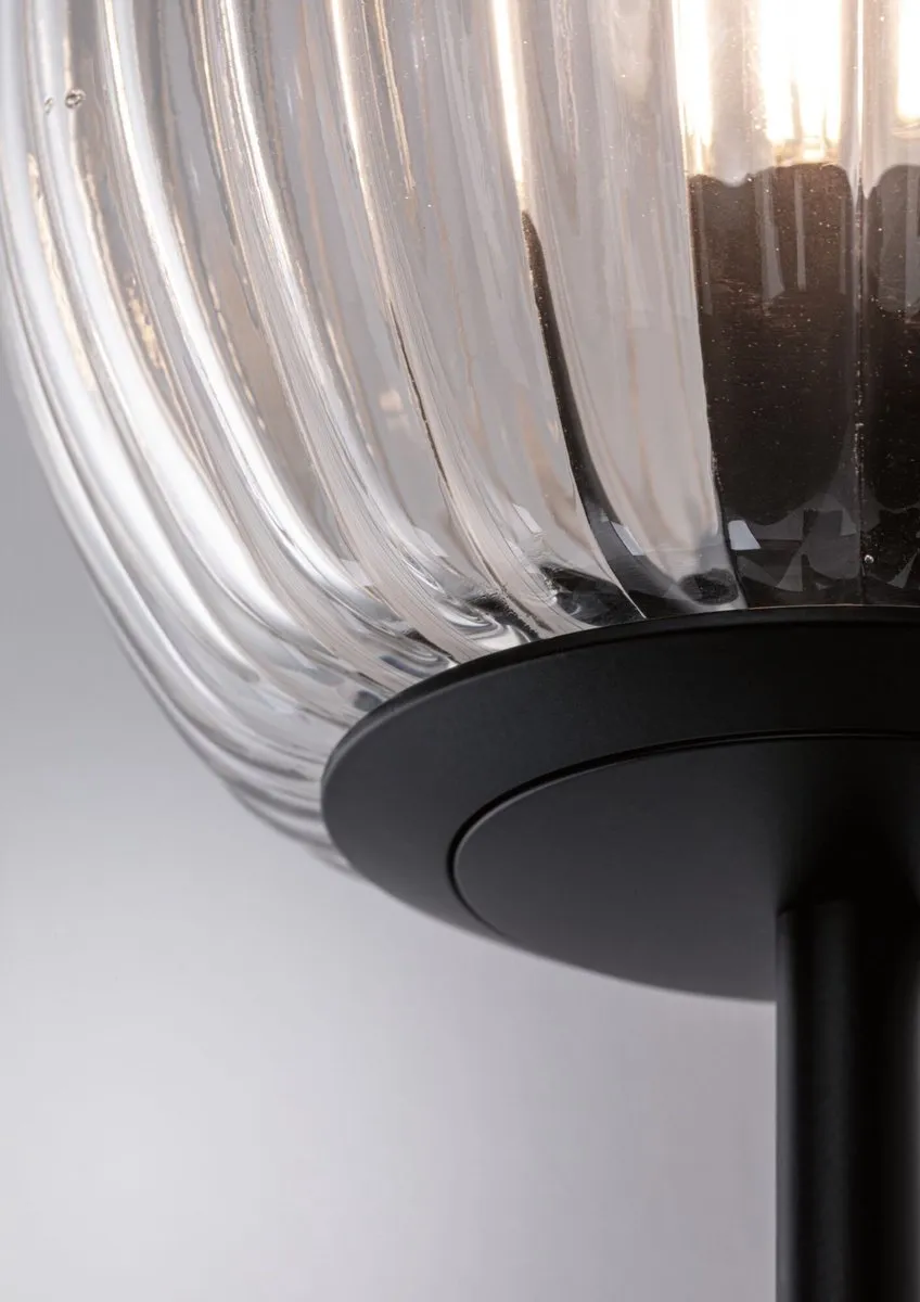 Paulmann Selection Bathroom Wandlamp Ruya IP44 E14 - Glas, Zwart mat