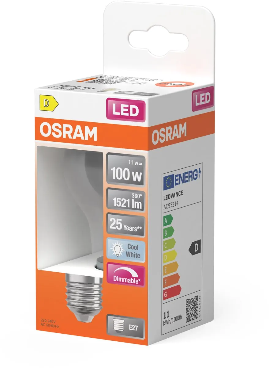 Osram LED-lamp E27 11W 4000K Neutraalwit - Koel wit