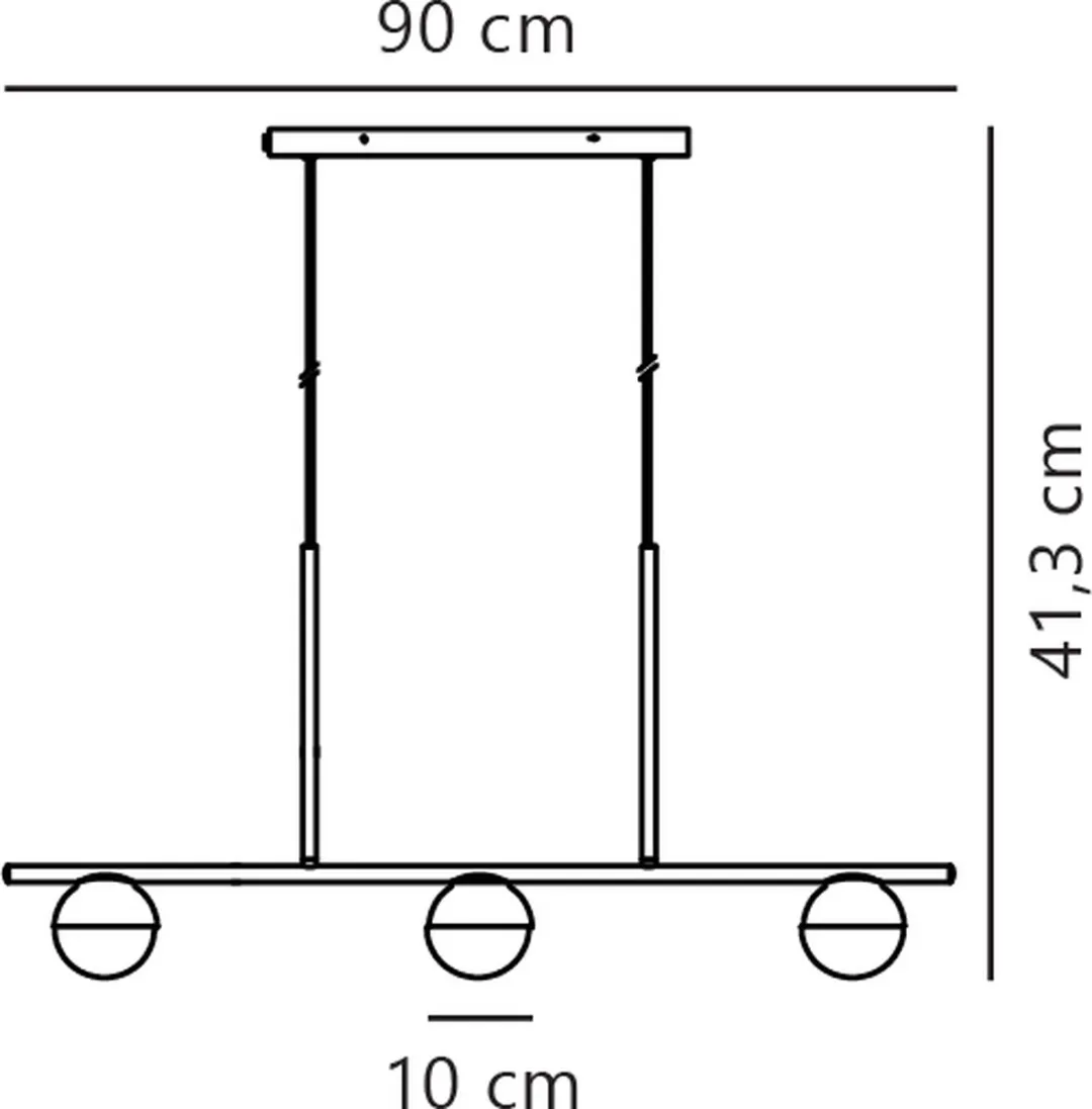 Nordlux Contina-3 Spot-hanglamp - 3x Ø10cm Messing