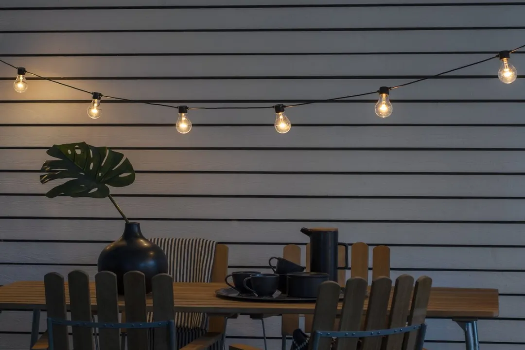 Konstsmide Sweden 2378-800 Snoerverlichting 10x Warmwit LED - 4,5m - Zwart - afbeelding 5 van 6