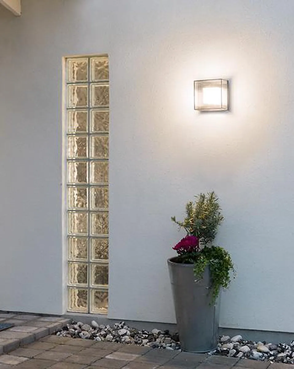 Konstsmide San Remo LED Wandlamp 9x1W 21cm - Grijs - afbeelding 6 van 6