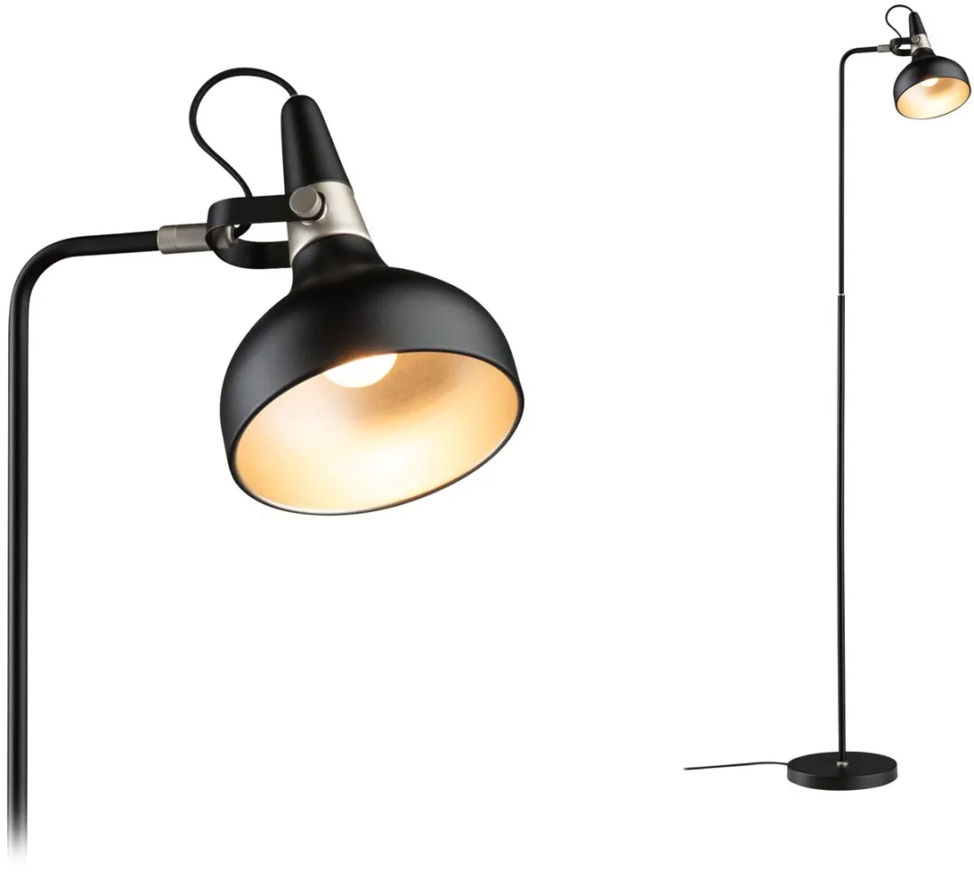 Paulmann Juna Staande Lamp E14 - 20W - Zwart mat/Champagne Metaal