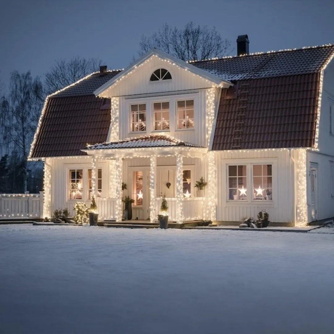Konstsmide Lichtgordijn 104 LED Amber 1m