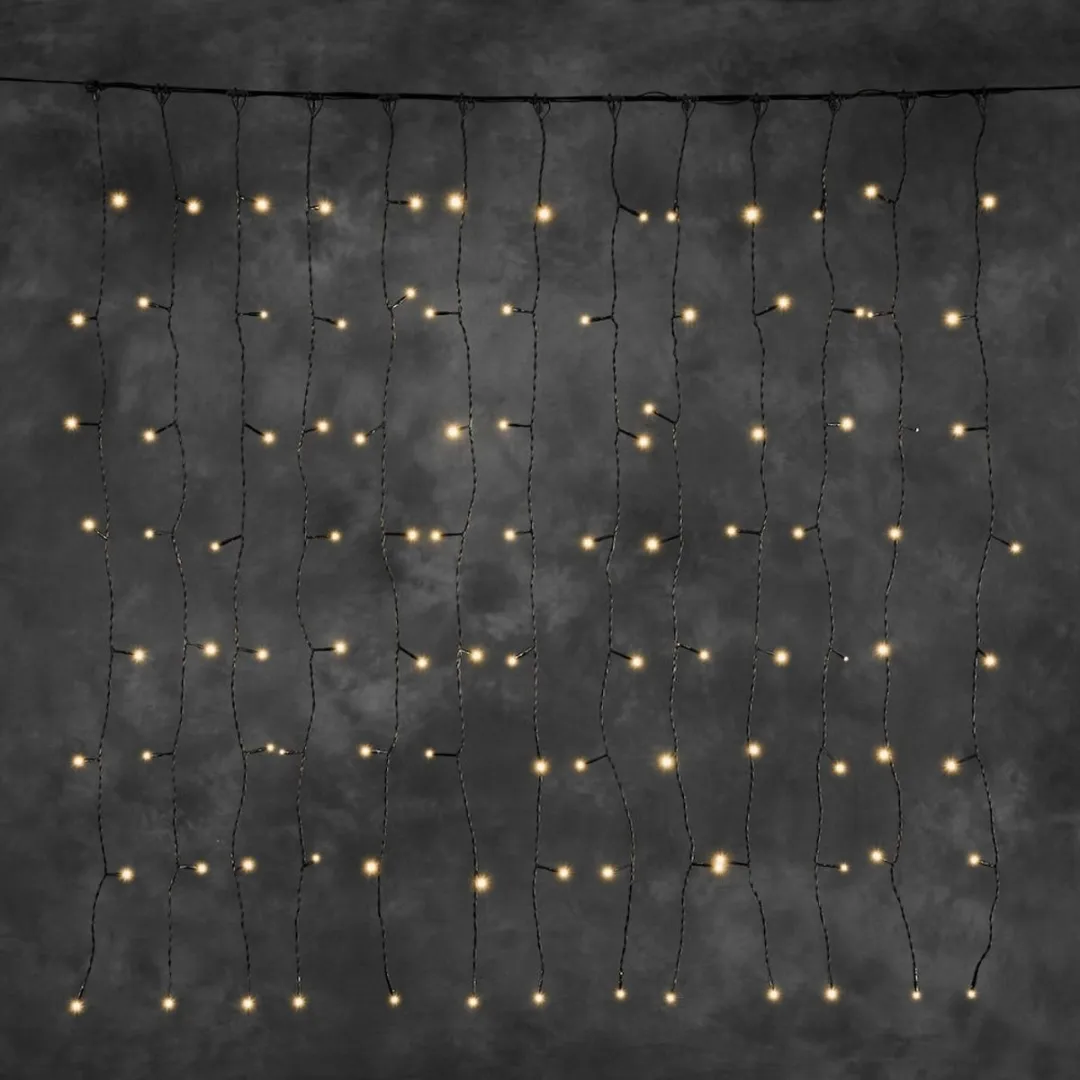 Konstsmide Lichtgordijn 104 LED Amber 1m