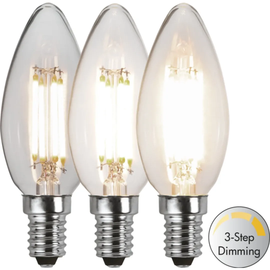 Star Trading Kaarslamp E14 4.2W 3000K - 5 Stuks