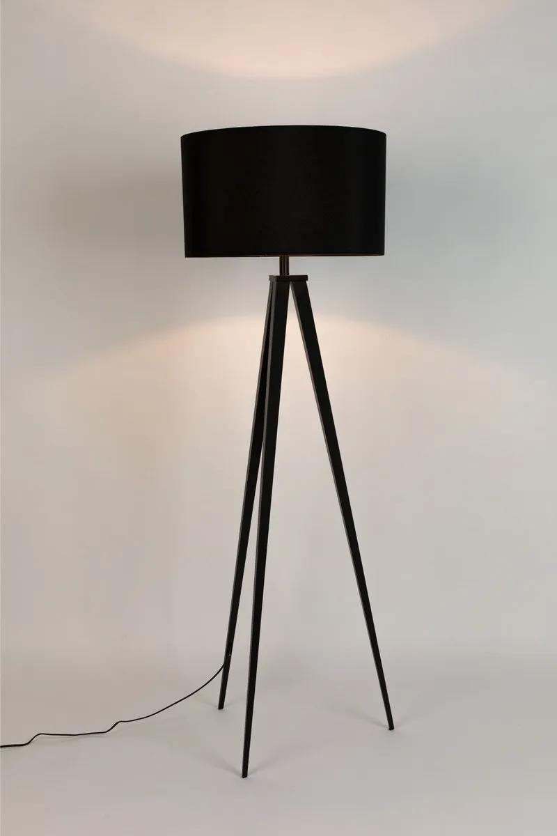 Zuiver Tripod Vloerlamp - Zwart - 2700K