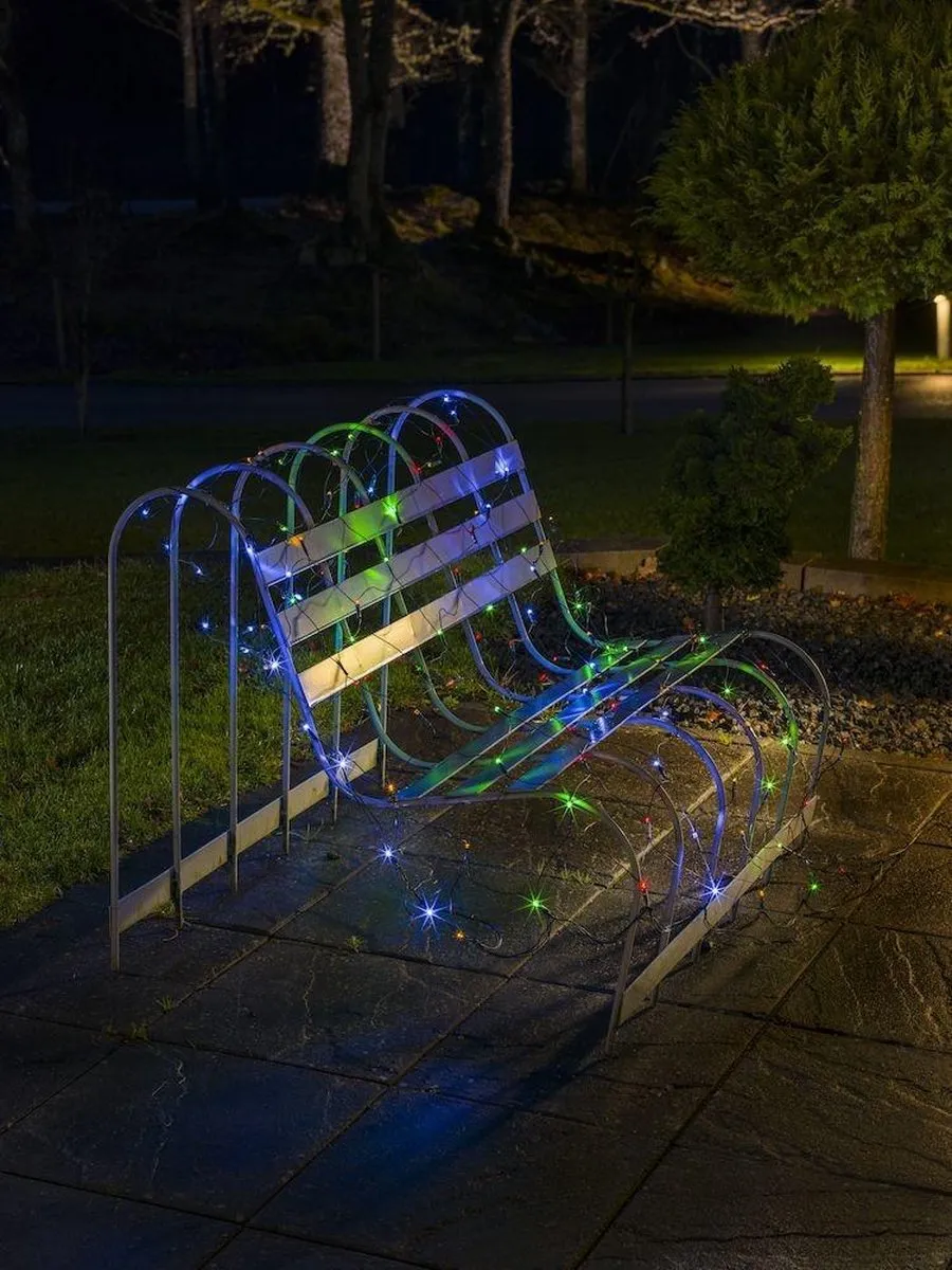 Konstsmide LED Lichtgordijn Net 80 Lichtpunten - 0.8x1.6m - afbeelding 4 van 5