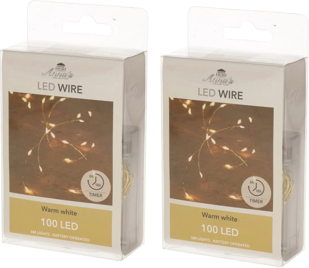 Anna's Collection Draadverlichting 100 LED Warm Wit