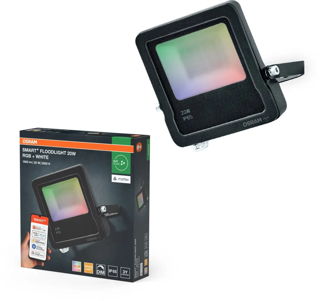 Osram SMART+ Matter Schijnwerper 20W RGBW - 4000lm - IP65 - afbeelding 3 van 5
