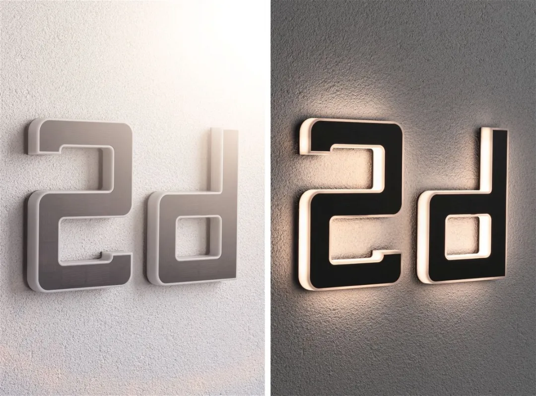 Paulmann Solar LED-Huisnummerverlichting Letter D - 6lm 3000K - Zwart