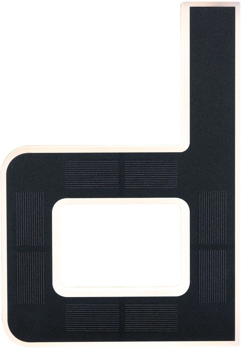 Paulmann Solar LED-Huisnummerverlichting Letter D - 6lm 3000K - Zwart