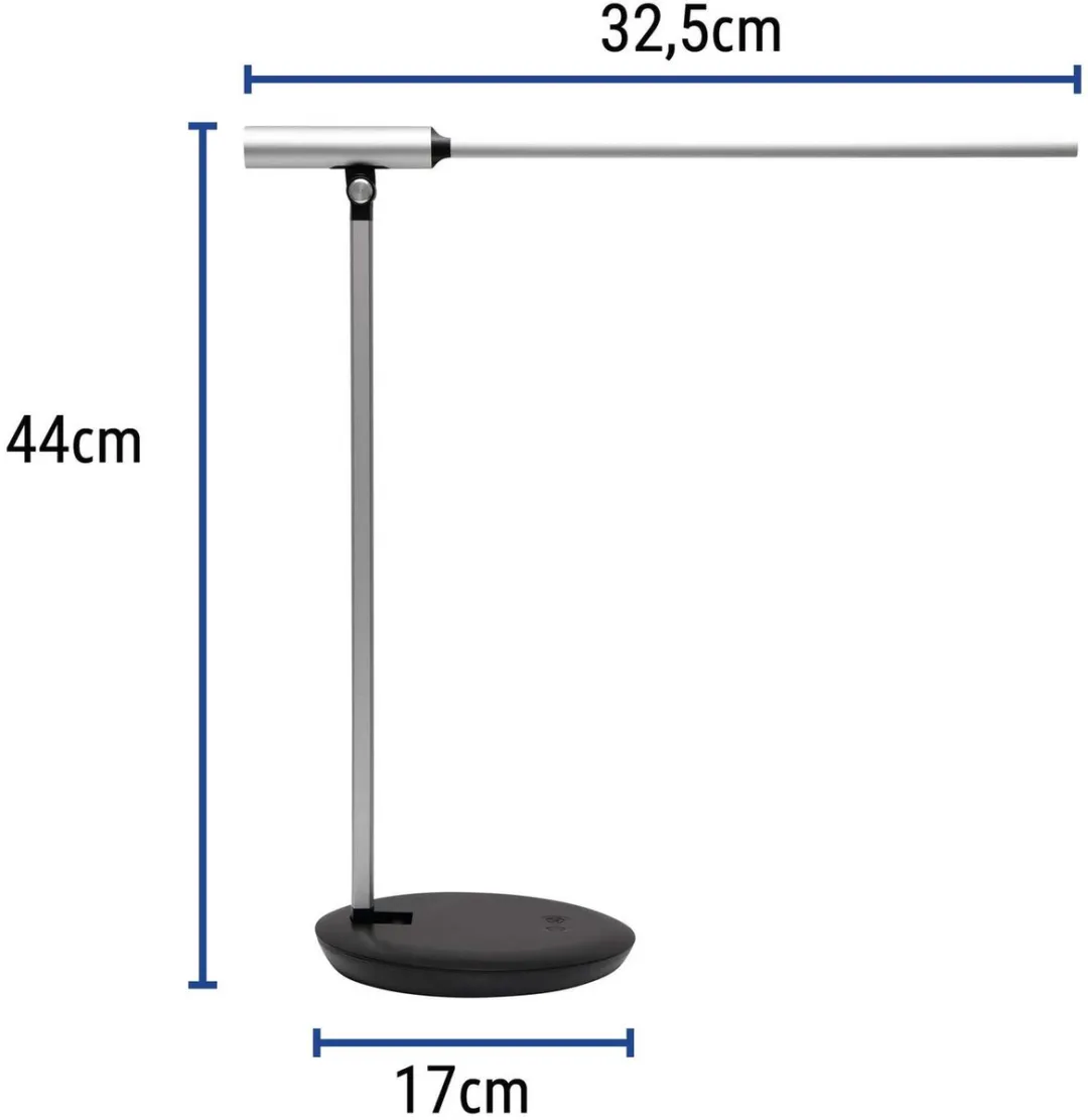 MAULrubia Bureaulamp LED - Zilver - 5.3W - 3 standen