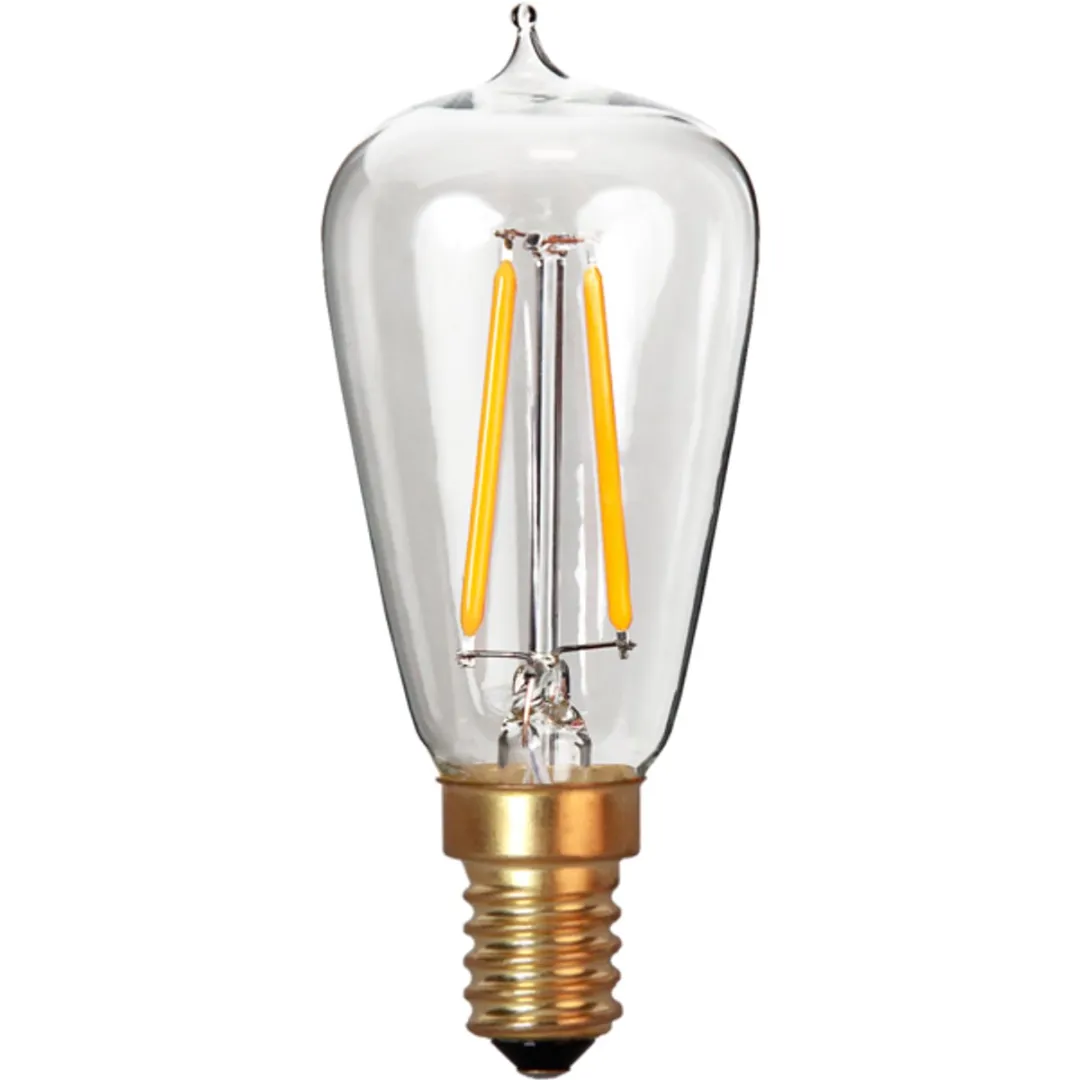 Star Trading Druppel-Edison E14 1.9W Rookglas - 5 Stuks - afbeelding 6 van 6
