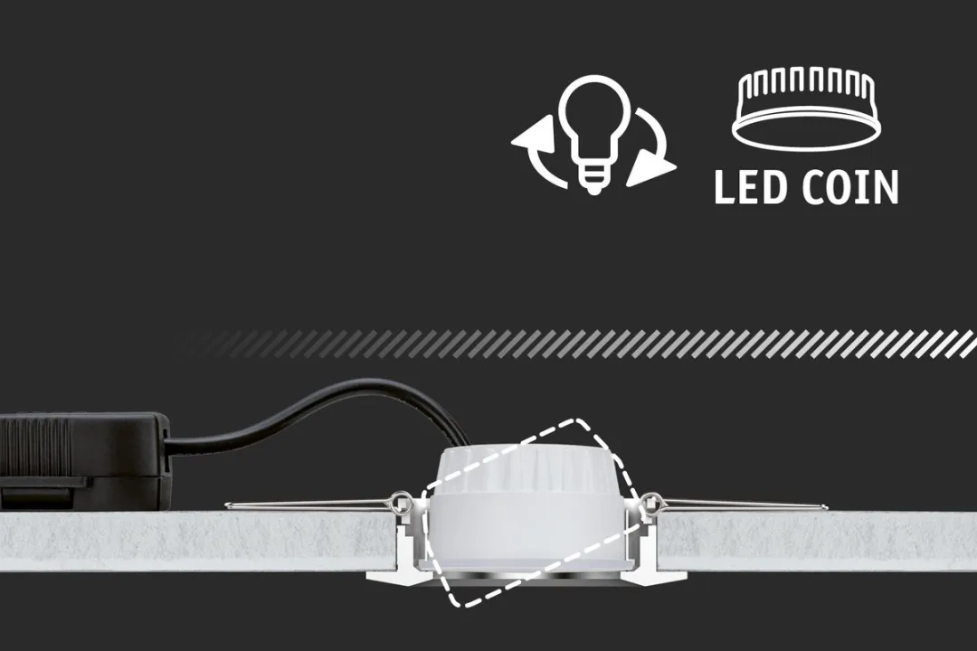 Paulmann Nova Plus Coin LED Inbouwlamp 50mm 6W 470lm - Satijn