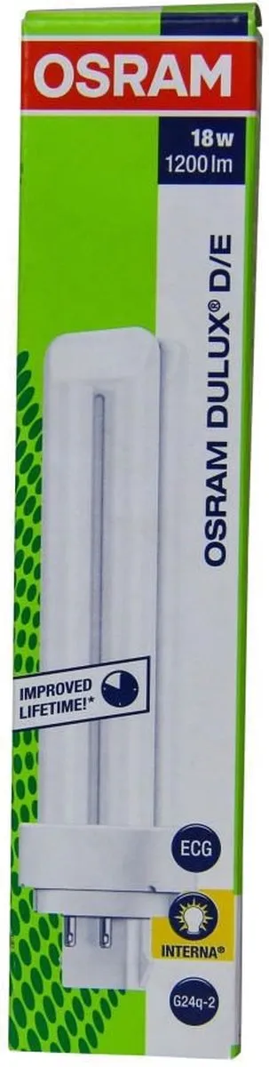Osram Dulux Spaarlamp 18W - Ø12mm - Mat - Warm Wit