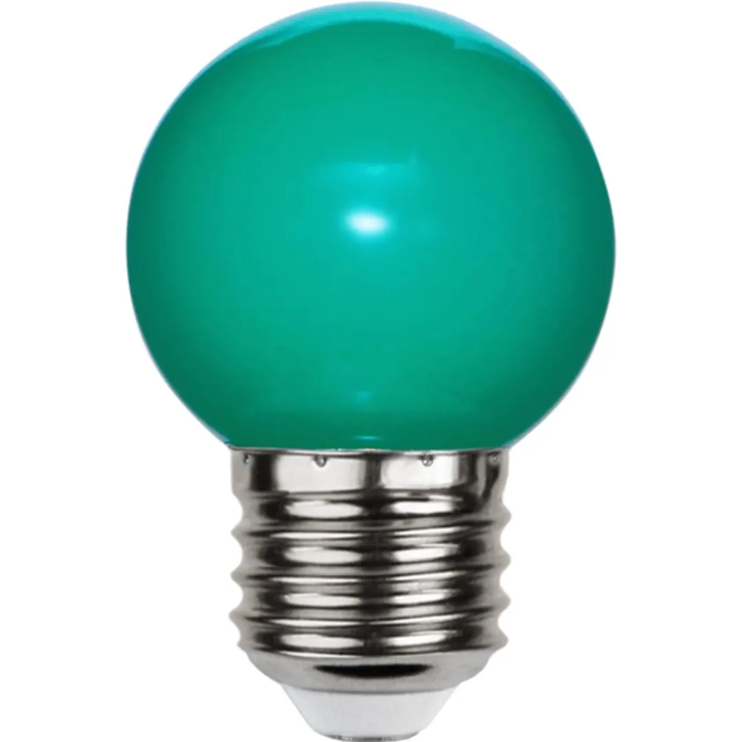 Star Trading Prikkabel Kogellamp E27 1W - Groen - 3 Stuks